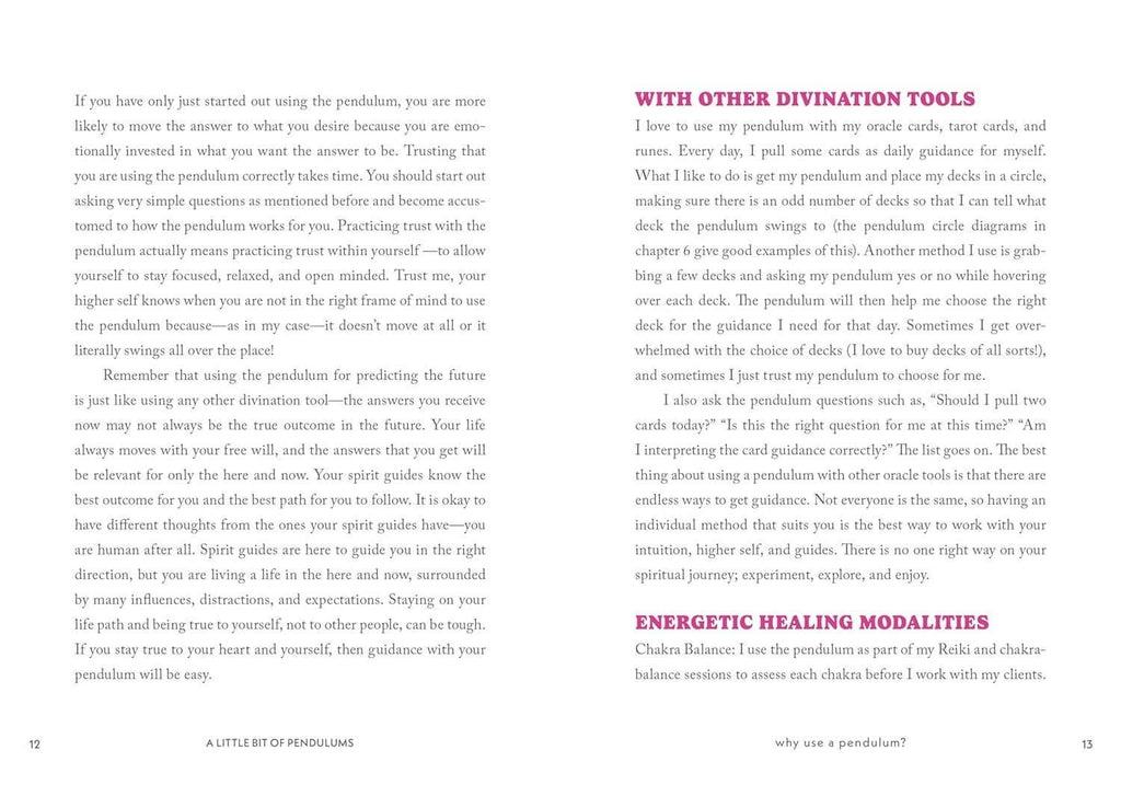 A Little Bit of Pendulums Book | Beginner Pendulum Divination Guide | Dani Bryant Hardcover Spiritual Book