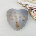 Agate Paw Heart - Heart shaped paw with Druzy center