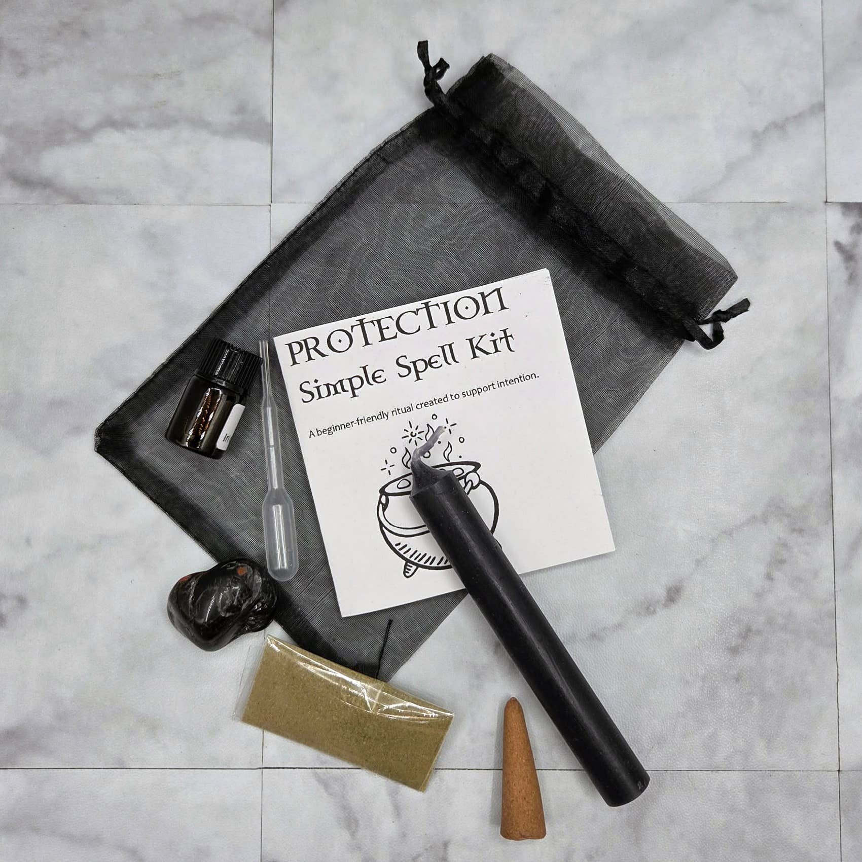 Protection Simple Spell Kit – Beginner Witchcraft & Protection Ritual Kit