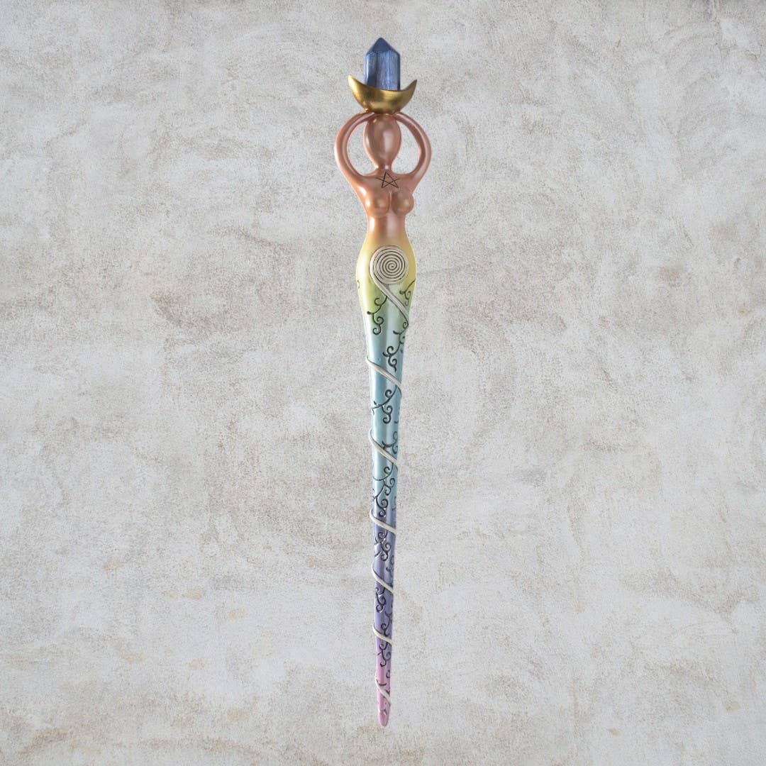 Spiral Goddess Mystical Magic Wand – Large