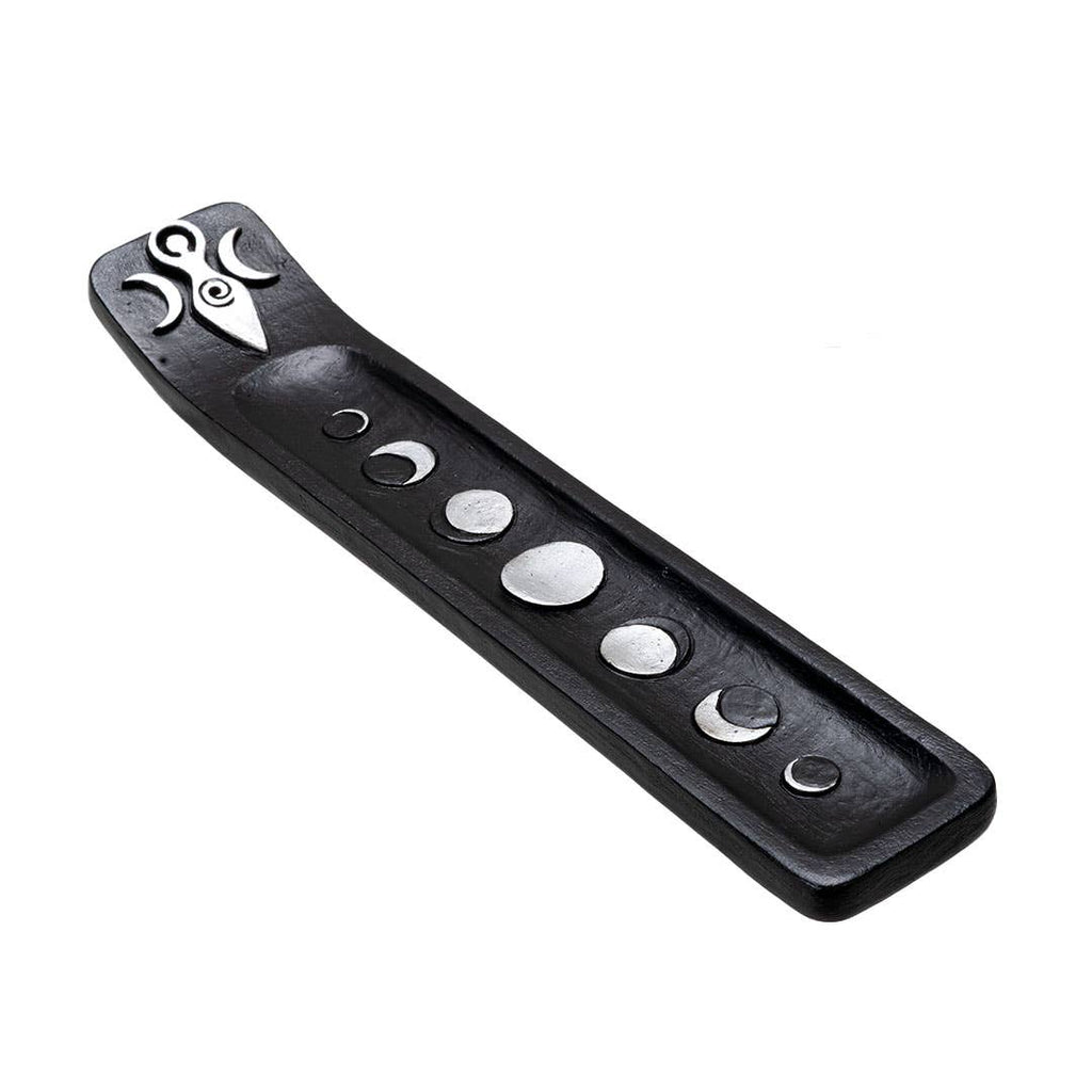Moon Phase Incense Burner | Triple Moon Altar Incense Holder