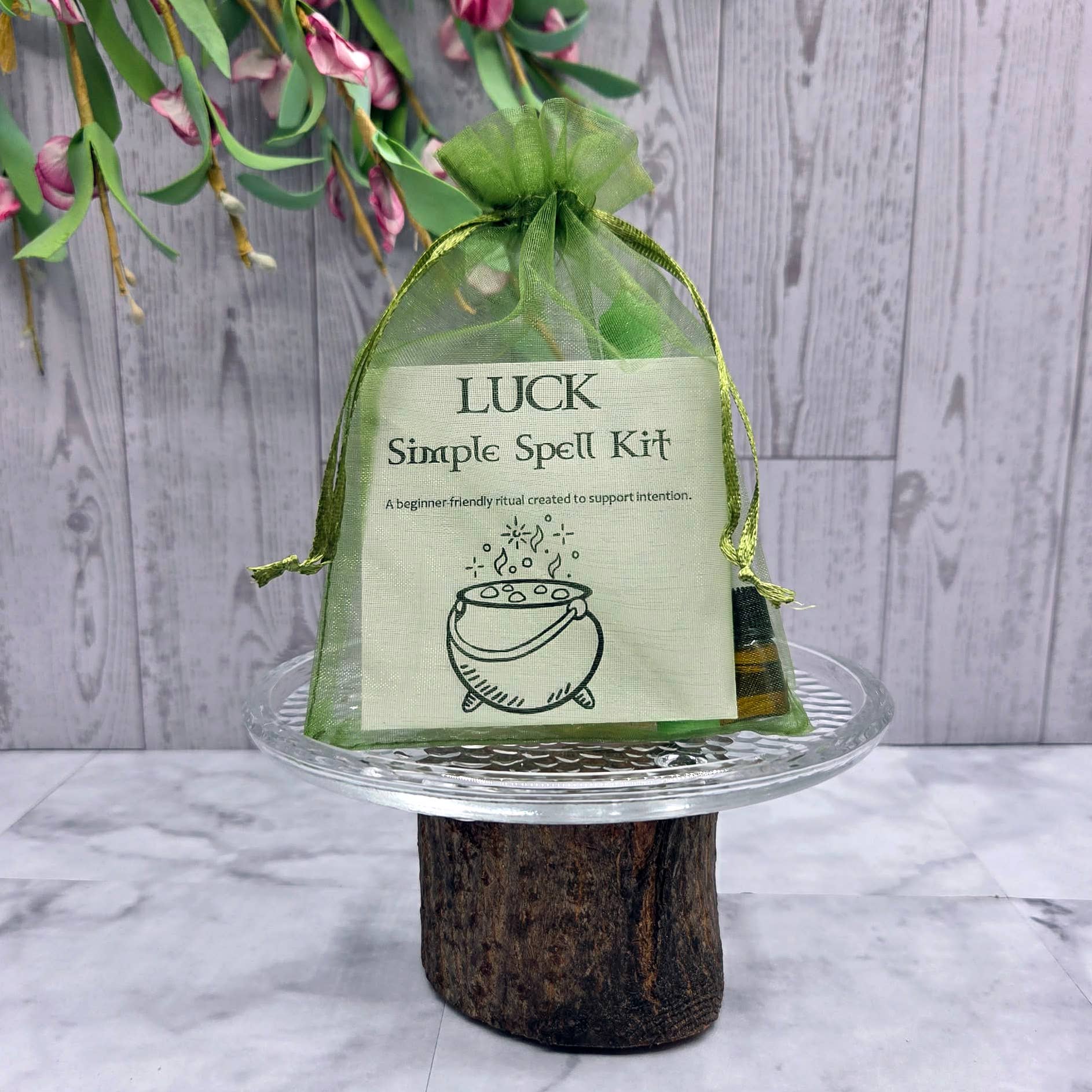 Luck Simple Spell Kit – Beginner Witchcraft Kit for Prosperity, Manifestation & Intention Rituals
