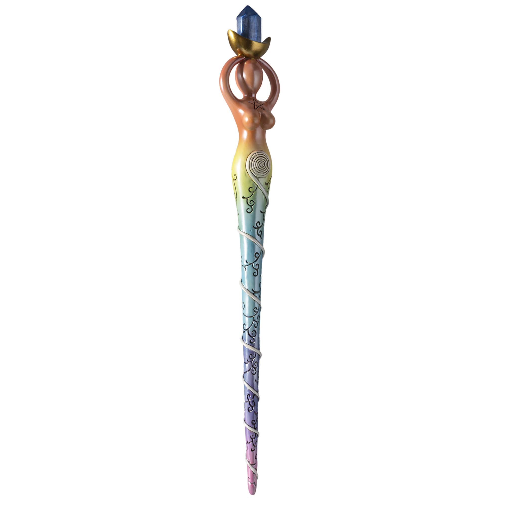 Spiral Goddess Mystical Magic Wand – Large