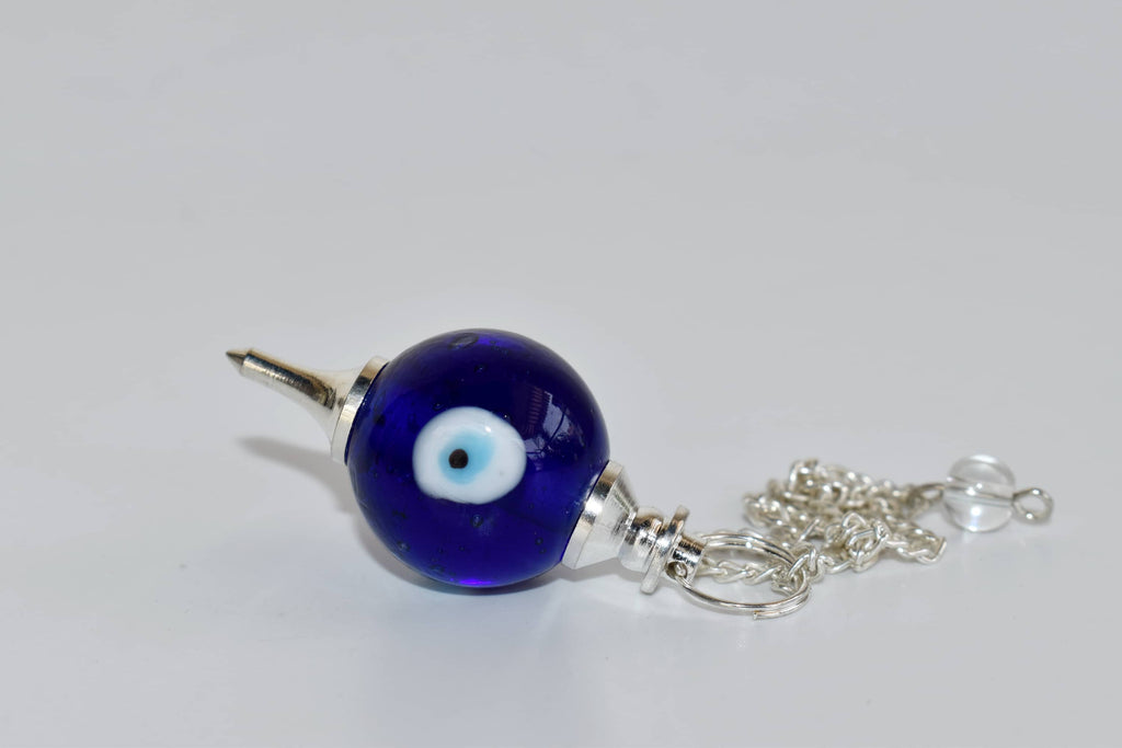 Evil Eye Crystal Pendulum – Protection & Intuitive Guidance Tool