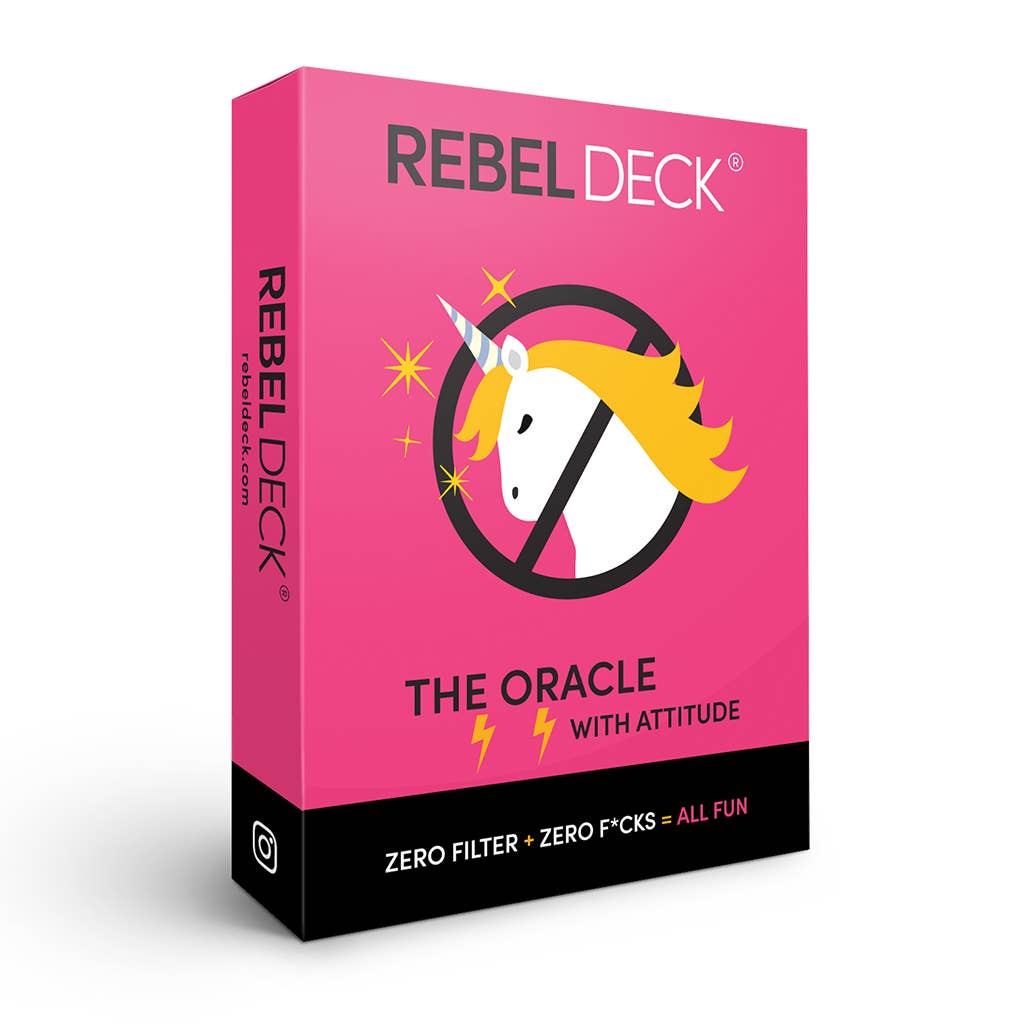Rebel Deck Oracle Cards | Bold & Honest Daily Guidance Deck | 60-Card Straight-Talking Oracle Set