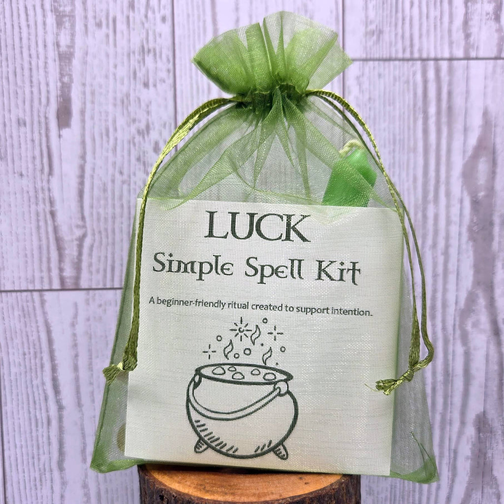 Luck Simple Spell Kit – Beginner Witchcraft Kit for Prosperity, Manifestation & Intention Rituals
