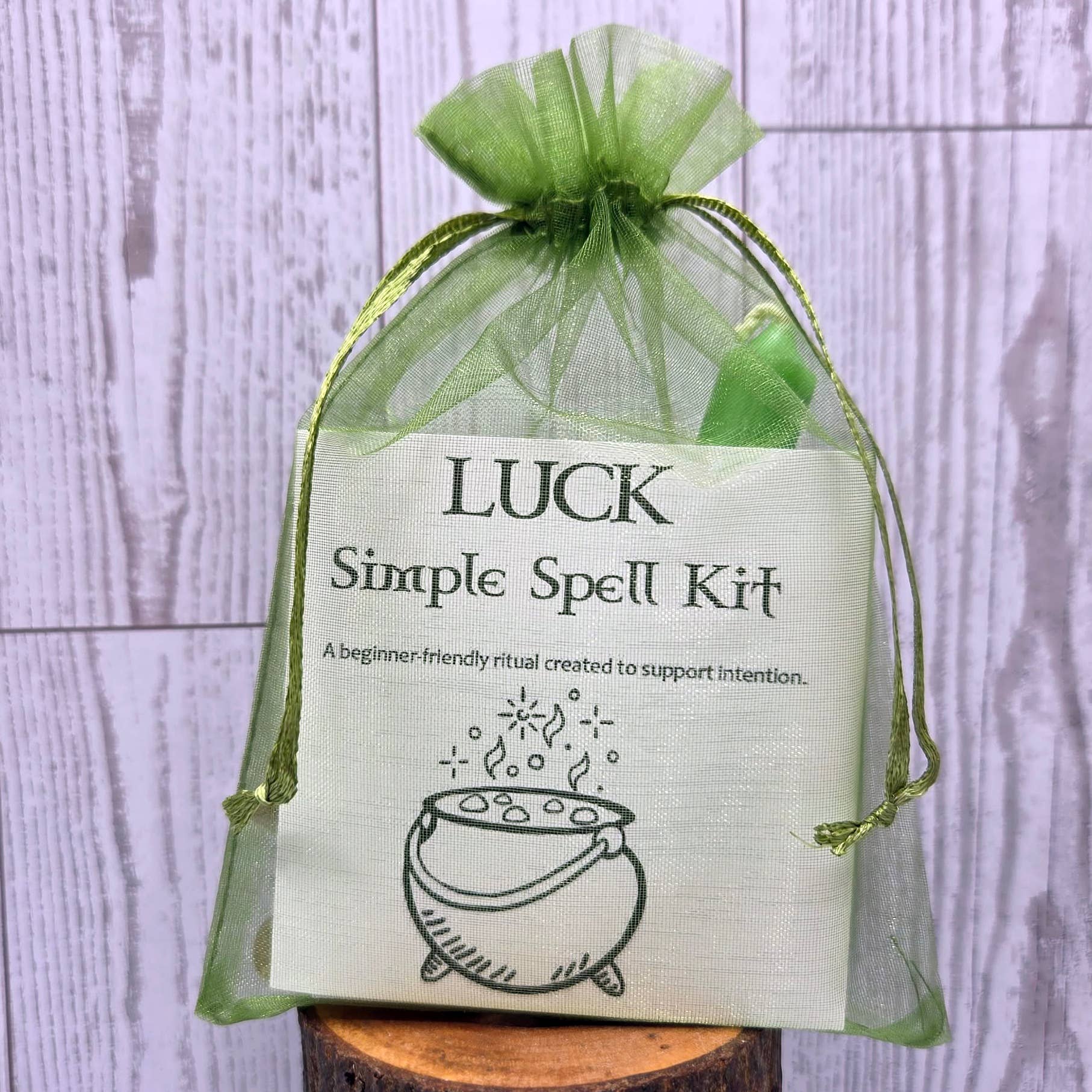 Luck Simple Spell Kit – Beginner Witchcraft Kit for Prosperity, Manifestation & Intention Rituals