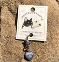 Sodalite Heart Pet Collar Charm – Blue Natural Stone Pet Accessory for Dogs & Cats
