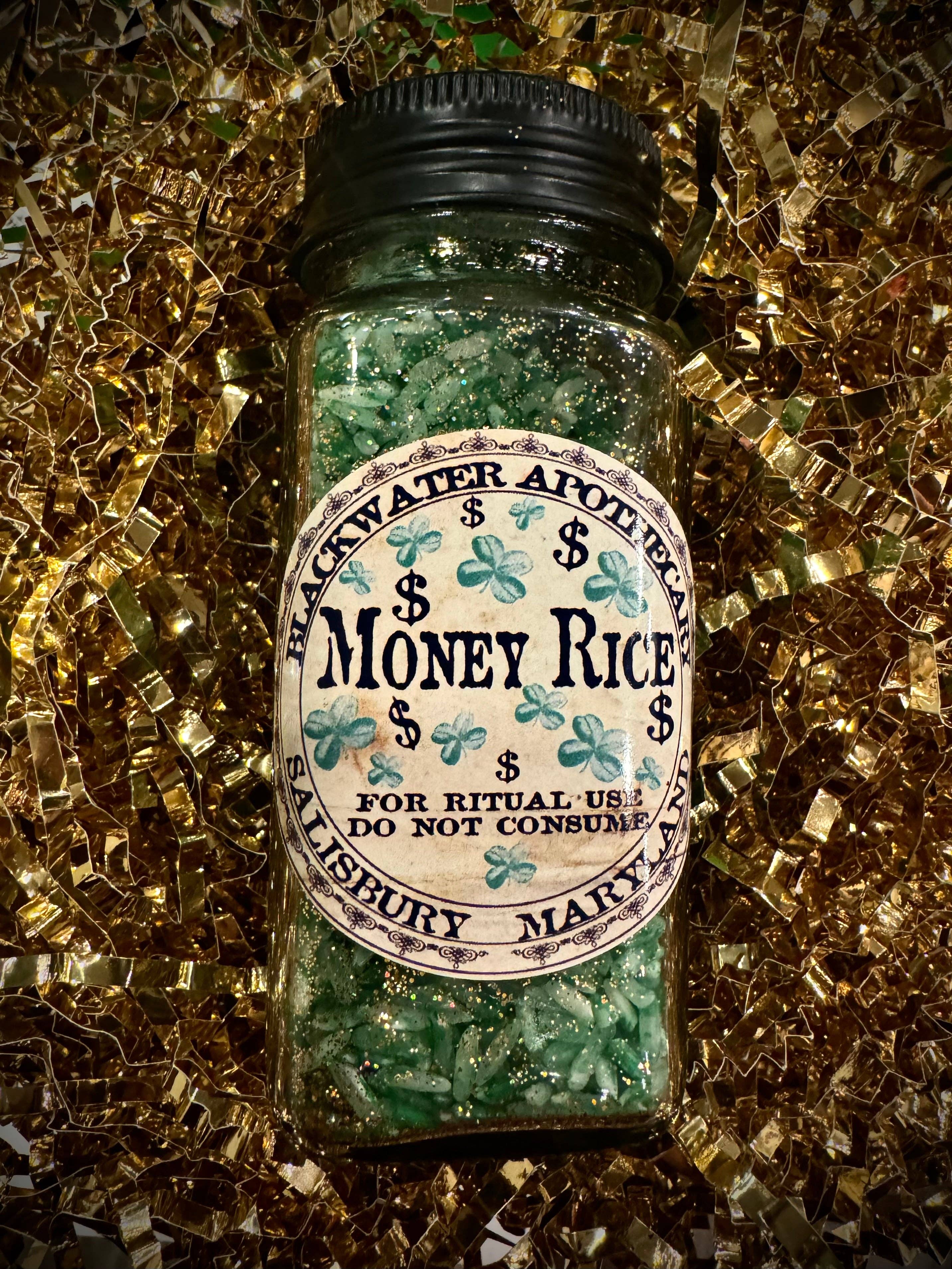Money Rice Ritual Blend – Prosperity & Abundance Spell Ingredient Jar