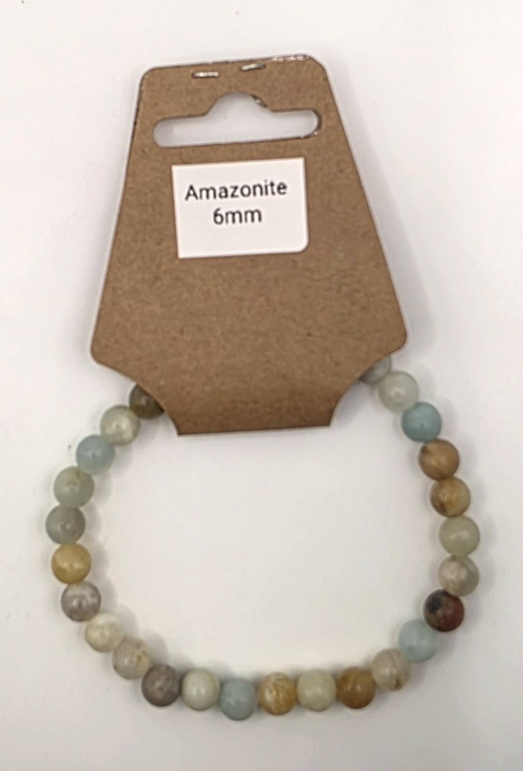 Amazonite Beaded Crystal Bracelet | Genuine Amazonite Stone | 6mm & 8mm Options | Calming Communication Stone