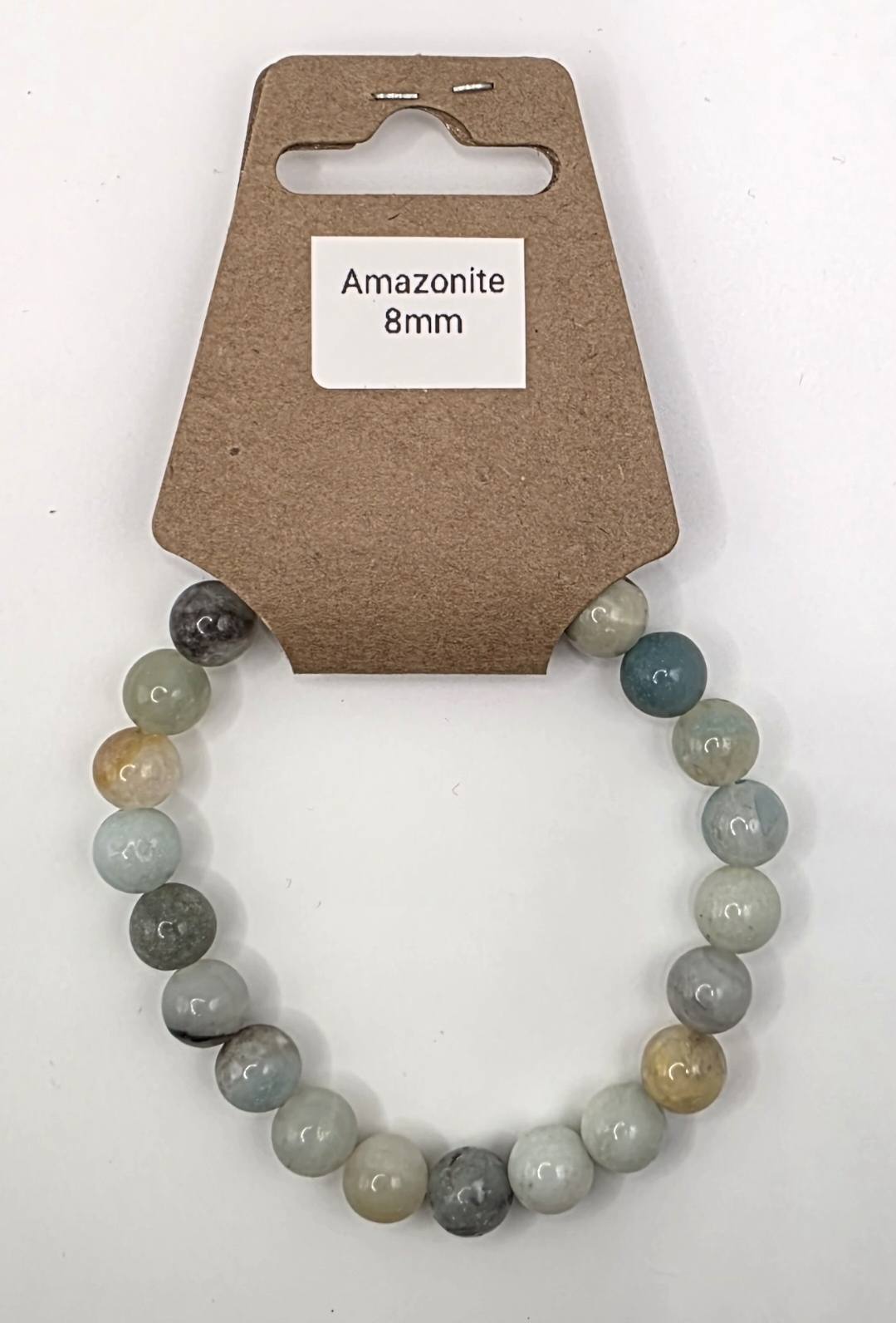 Amazonite Beaded Crystal Bracelet | Genuine Amazonite Stone | 6mm & 8mm Options | Calming Communication Stone