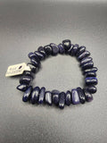 Blue Goldstone Chip Bracelet | Confidence, Focus, Ambition