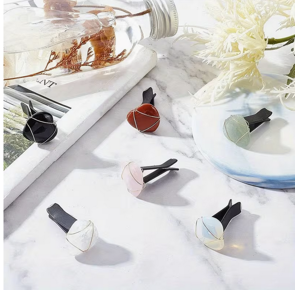 [Stone] Crystal Car Vent Clip | Decorative Car Charm