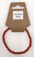 Carnelian Crystal Bracelet – Genuine Stone Energy Healing Bracelet – Motivation, Confidence & Vitality