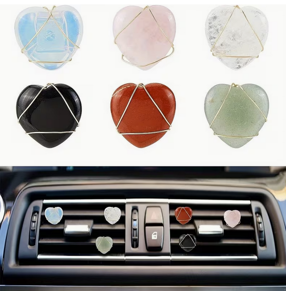 [Stone] Crystal Car Vent Clip | Decorative Car Charm