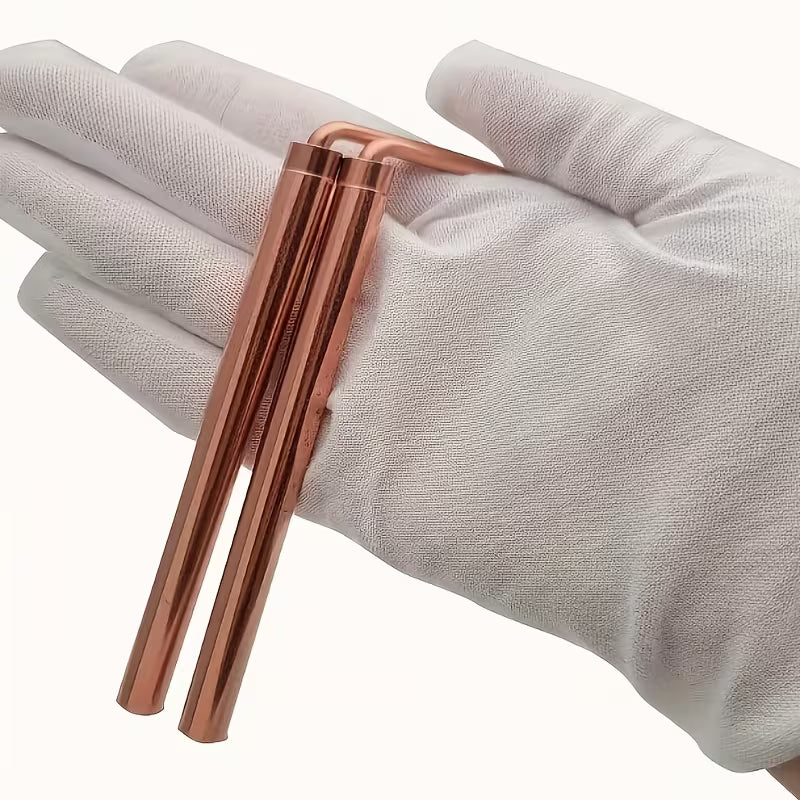 Copper Dowsing Rods (2pc Set) | Divination & Energy Sensing Tools | Intuition Guidance Rods
