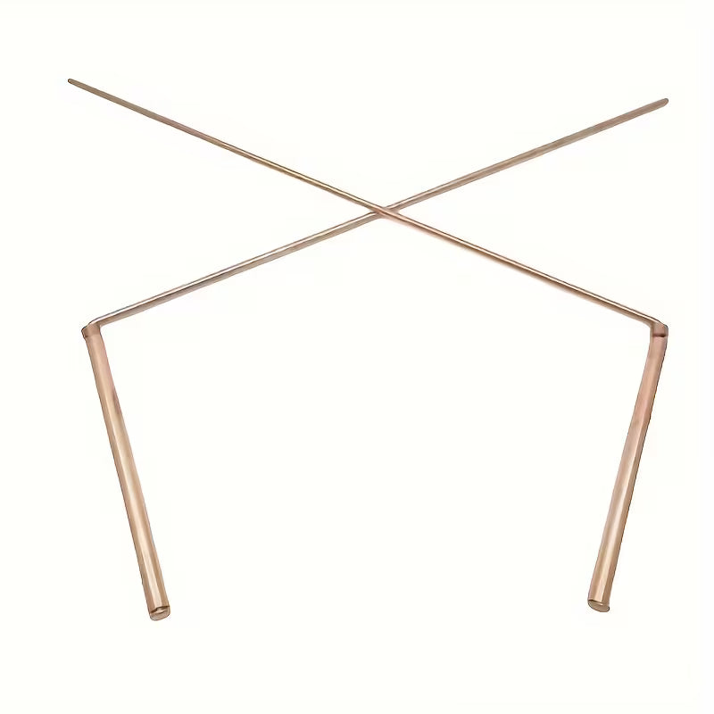 Copper Dowsing Rods (2pc Set) | Divination & Energy Sensing Tools | Intuition Guidance Rods