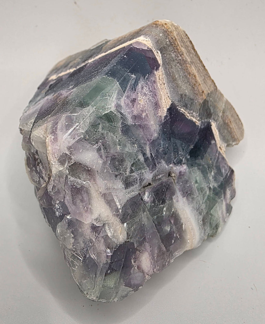 Fluorite Crystal Cut Base | Natural Fluorite Display Stone