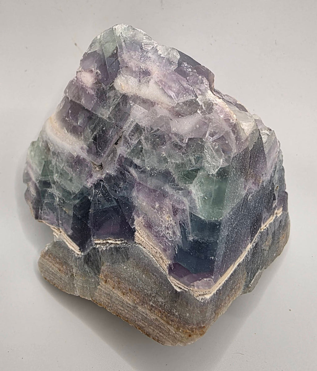 Fluorite Crystal Cut Base | Natural Fluorite Display Stone