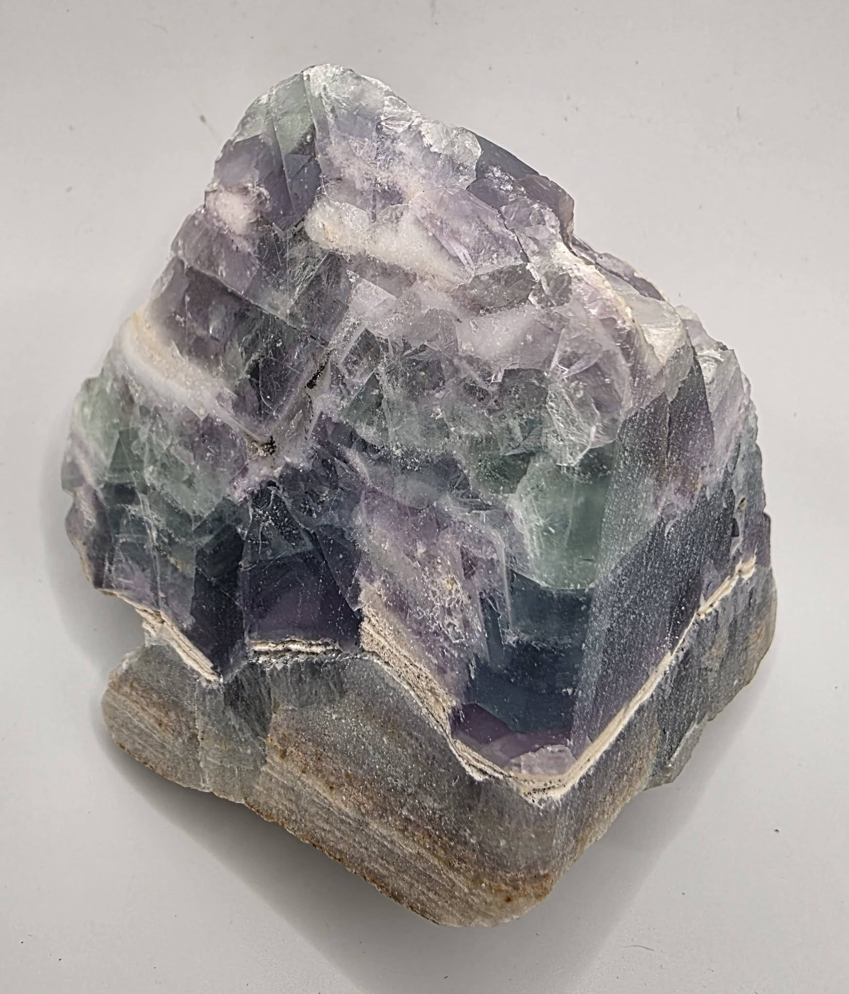 Fluorite Crystal Cut Base | Natural Fluorite Display Stone