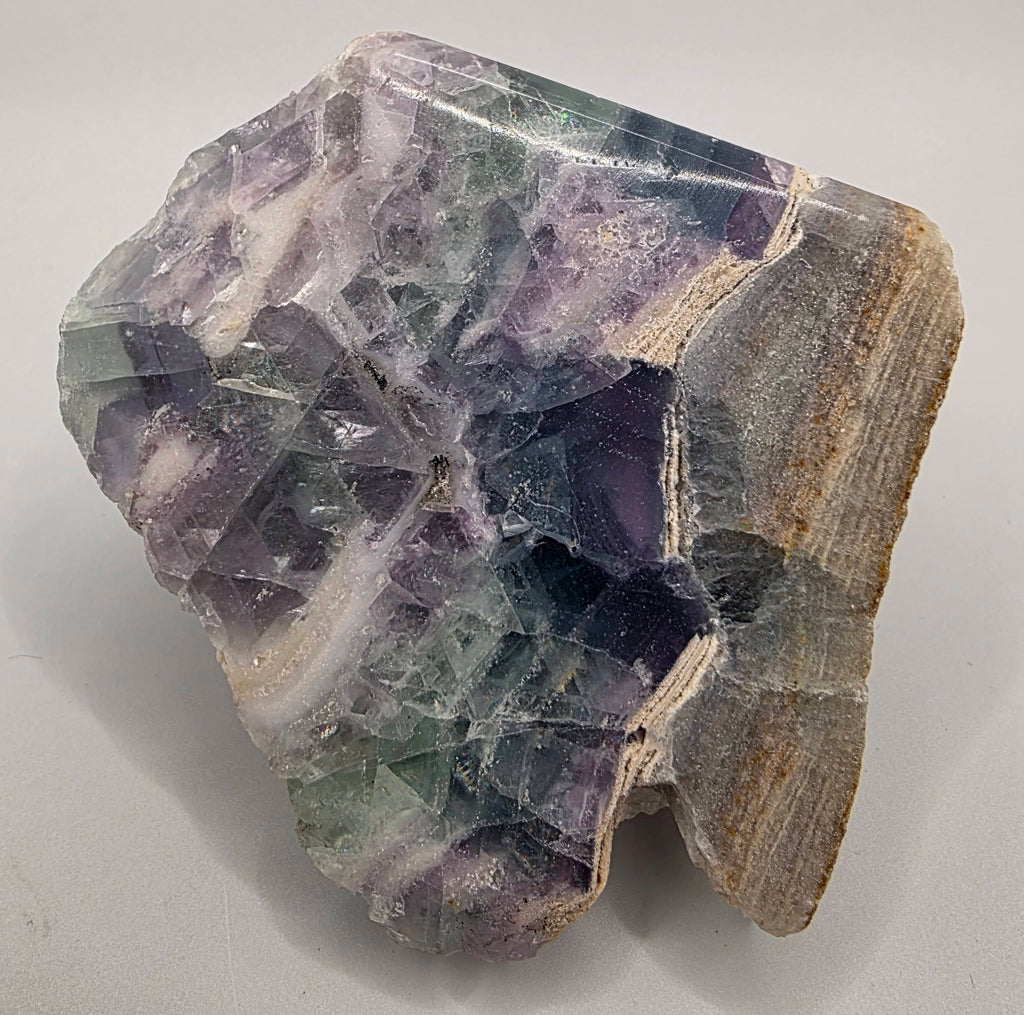 Fluorite Crystal Cut Base | Natural Fluorite Display Stone