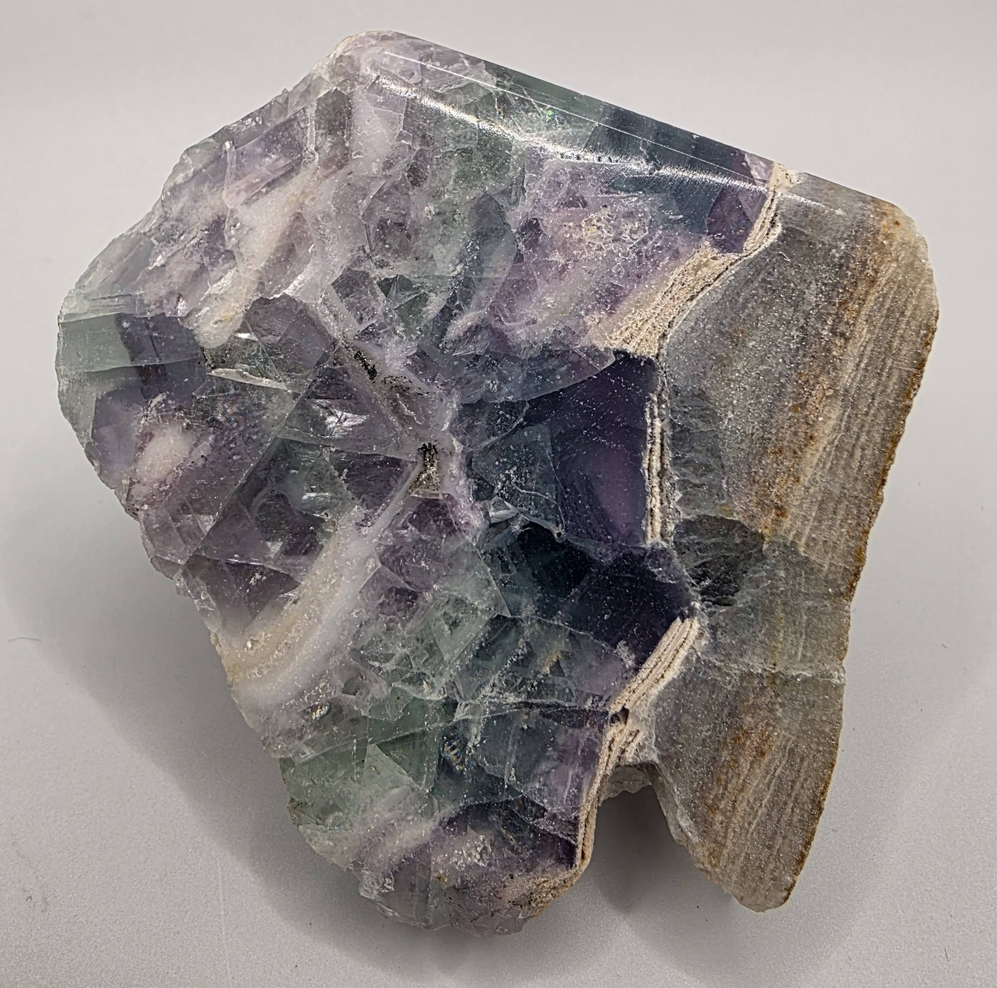 Fluorite Crystal Cut Base | Natural Fluorite Display Stone