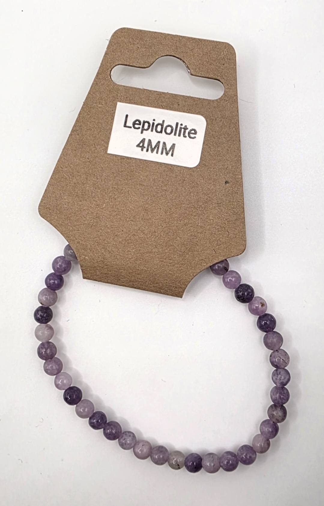 Lepidolite Crystal Bracelet – Real Gemstone Bead Bracelet – Stone of Tranquility – 4mm 6mm 8mm