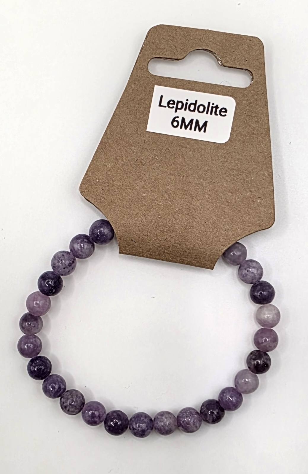 Lepidolite Crystal Bracelet – Real Gemstone Bead Bracelet – Stone of Tranquility – 4mm 6mm 8mm