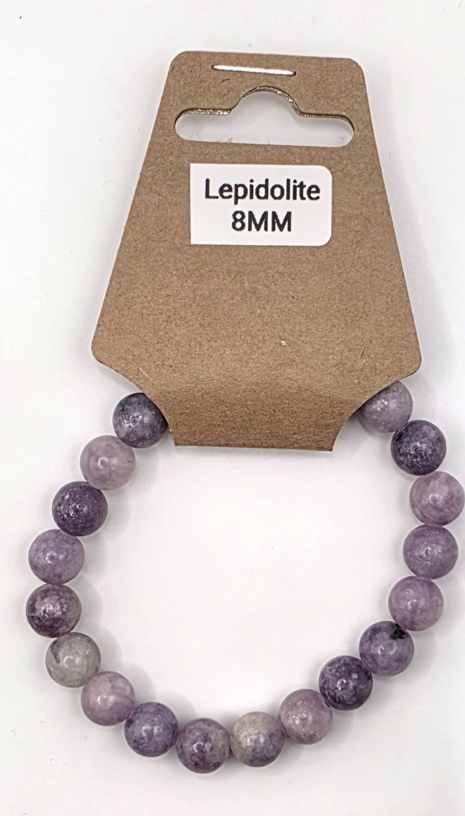 Lepidolite Crystal Bracelet – Real Gemstone Bead Bracelet – Stone of Tranquility – 4mm 6mm 8mm