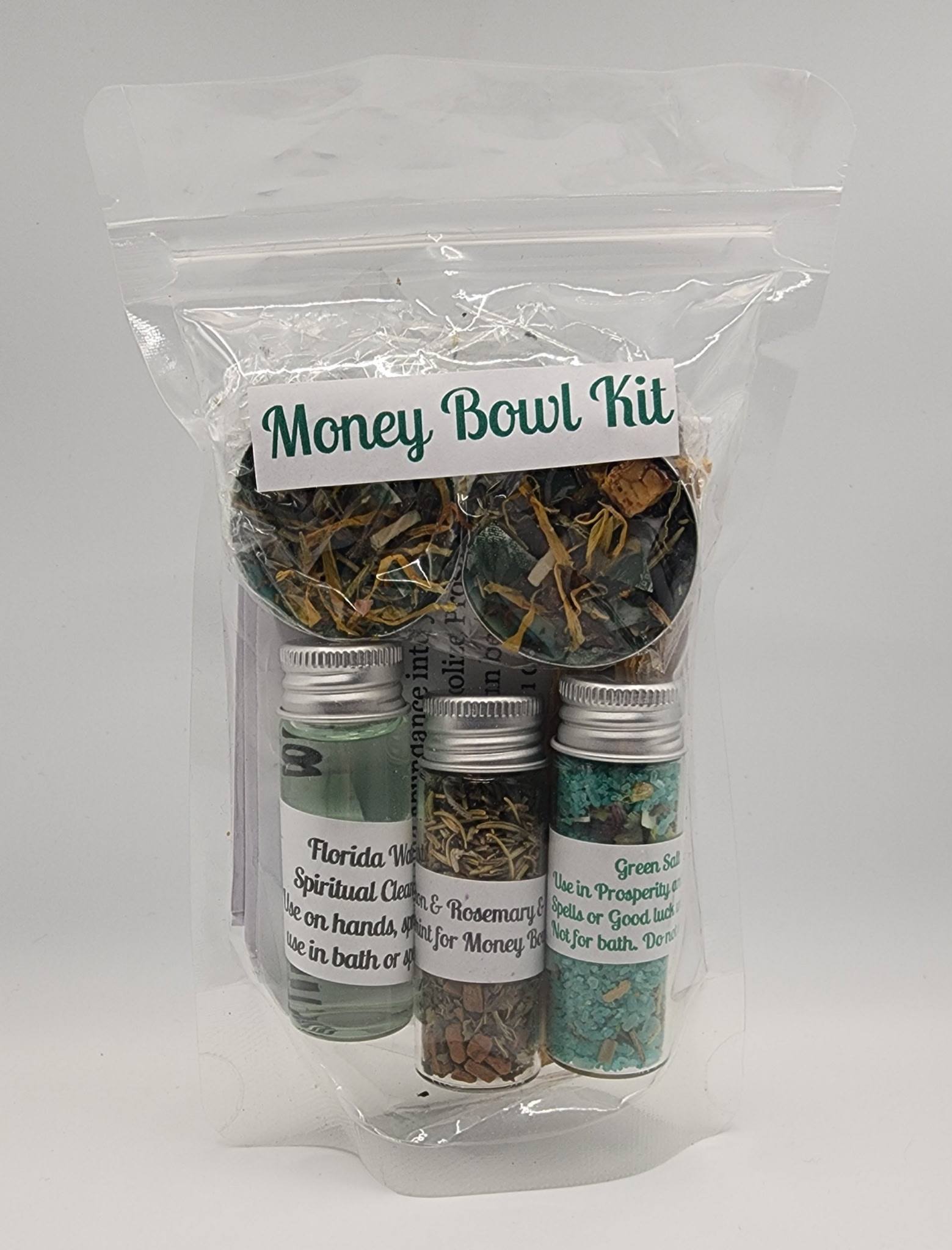 Money Bowl Kit for Prosperity & Abundance Rituals | Wealth Manifestation Spell Kit | Money Altar Starter Set