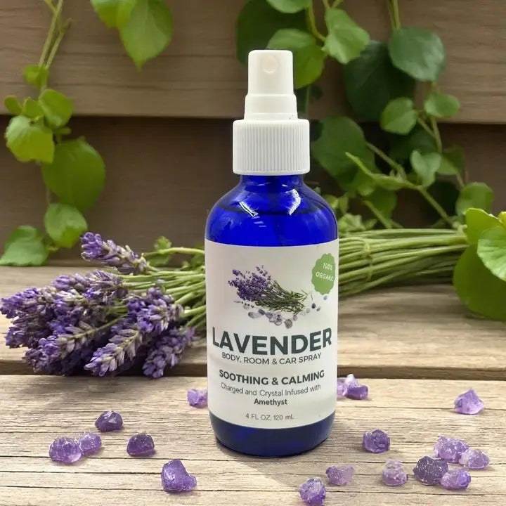Cleansing Spray – Lavender, Sage, Palo Santo & Lavender Sage | Essential Oil Room, Linen & Body Mist (4 oz)