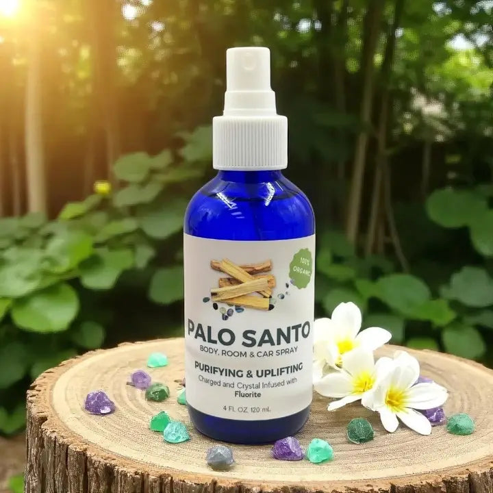 Cleansing Spray – Lavender, Sage, Palo Santo & Lavender Sage | Essential Oil Room, Linen & Body Mist (4 oz)