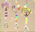 Crystal Tree of Life Heart Suncatcher