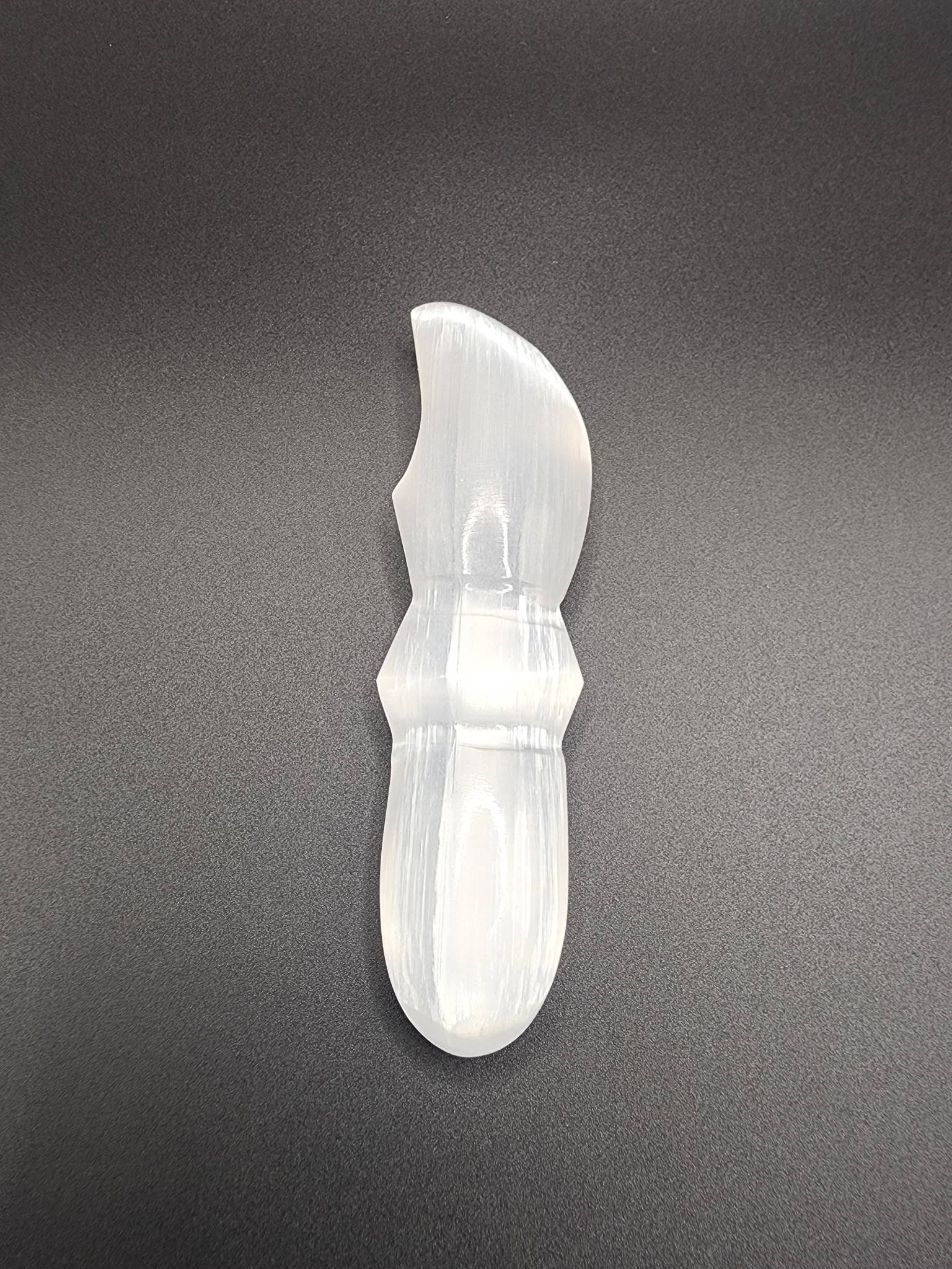 Selenite Ritual Knife – Decorative Carved Crystal Tool