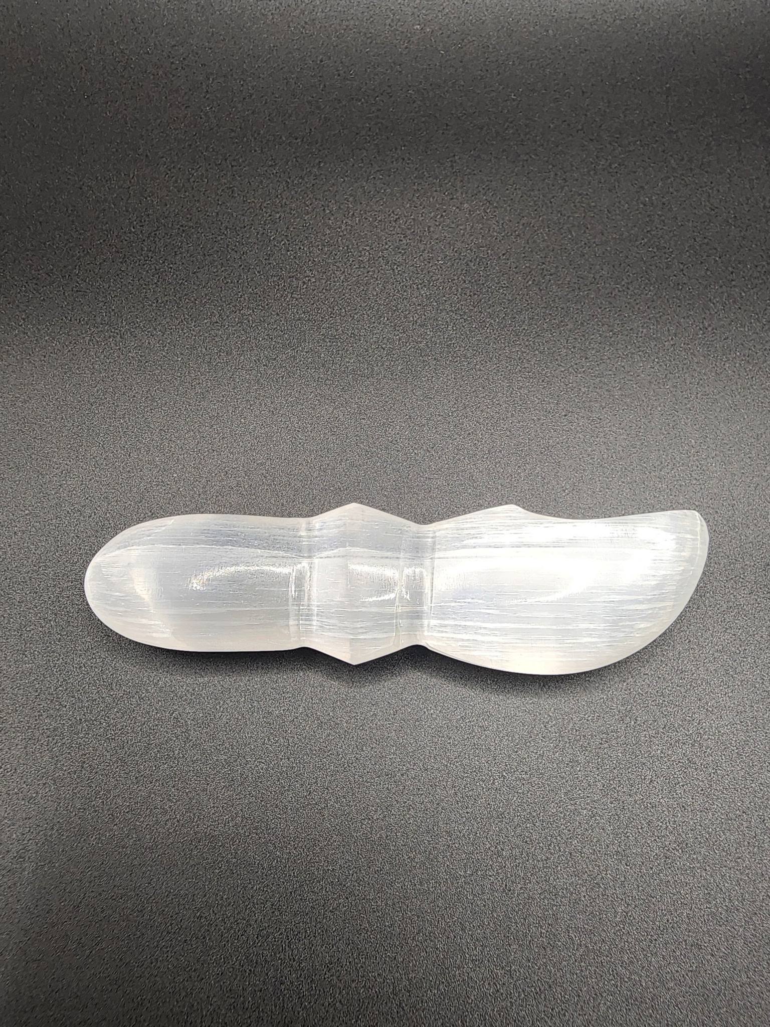 Selenite Ritual Knife – Decorative Carved Crystal Tool