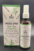 White Sage Smudge Sprays with Quartz Crystals – Energy Cleansing Mist 3.4 oz