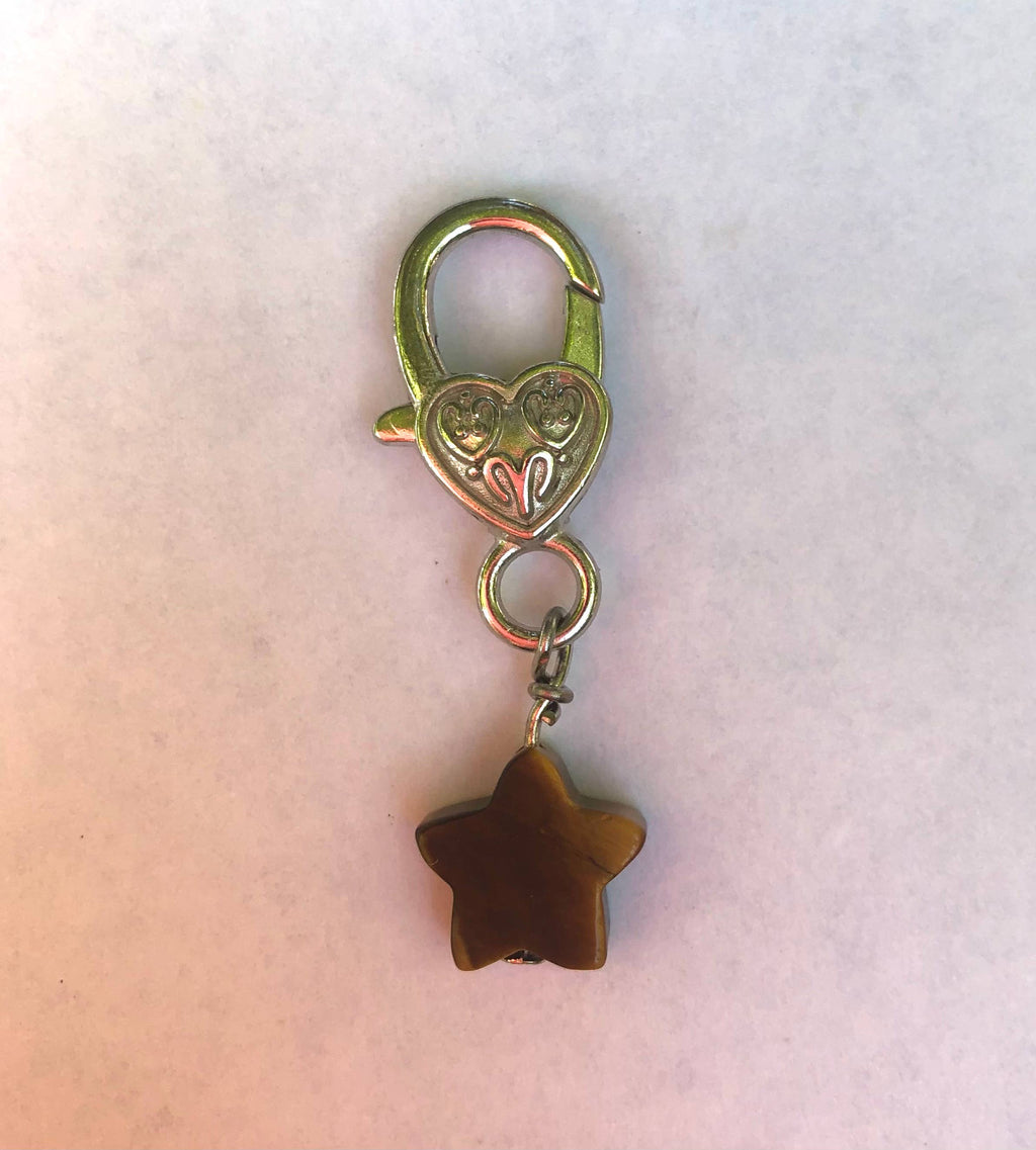 Crystal Pet Love - Tiger's Eye Star Pet Pendant for Holistic Crystal Support