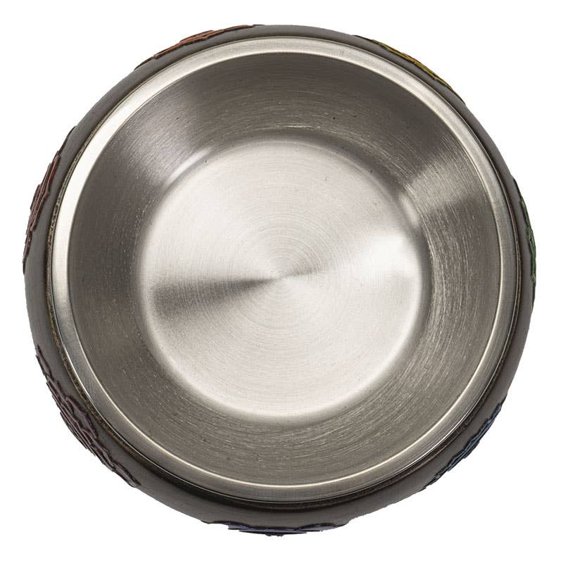Seven Chakra Ritual Offering Bowl – Smudging & Altar Bowl with Stainless Steel Insert