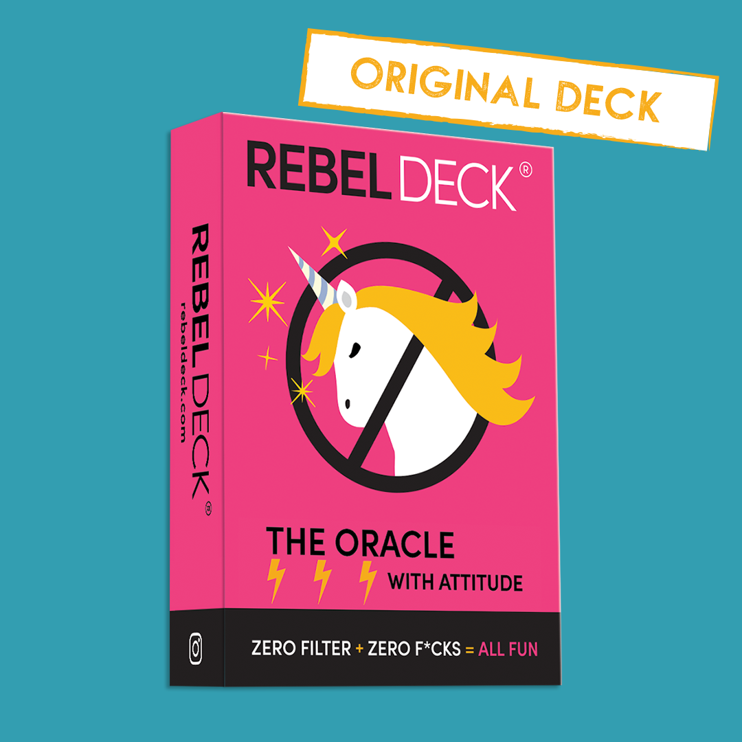 Rebel Deck Oracle Cards | Bold & Honest Daily Guidance Deck | 60-Card Straight-Talking Oracle Set