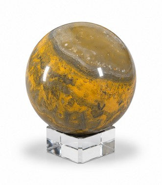 Bumblebee Jasper Sphere – "Solaris" | One-of-a-Kind Collector Crystal
