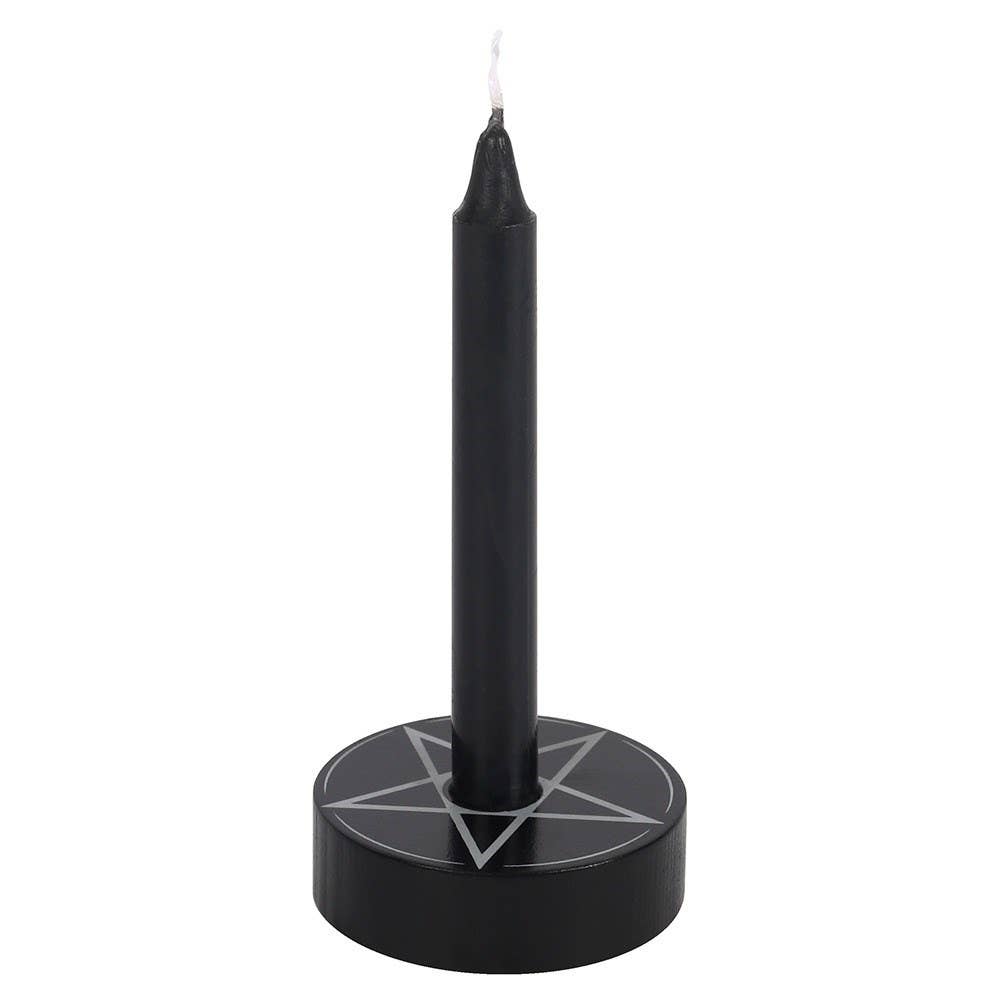 Pentagram Spell Candle Holder – Altar Candle Holder for Ritual & Spell Work