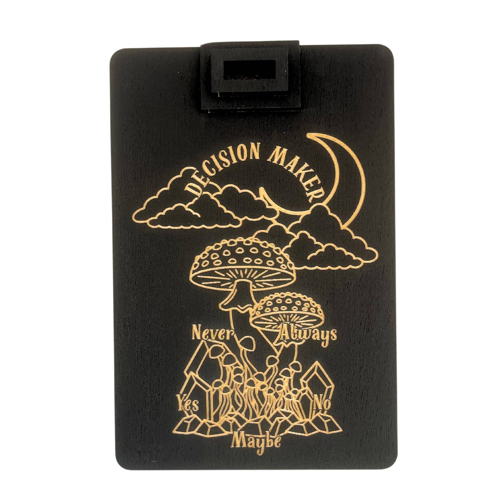 Wooden Pendulum Decision Maker Board – Yes No Maybe Never Divination Tool