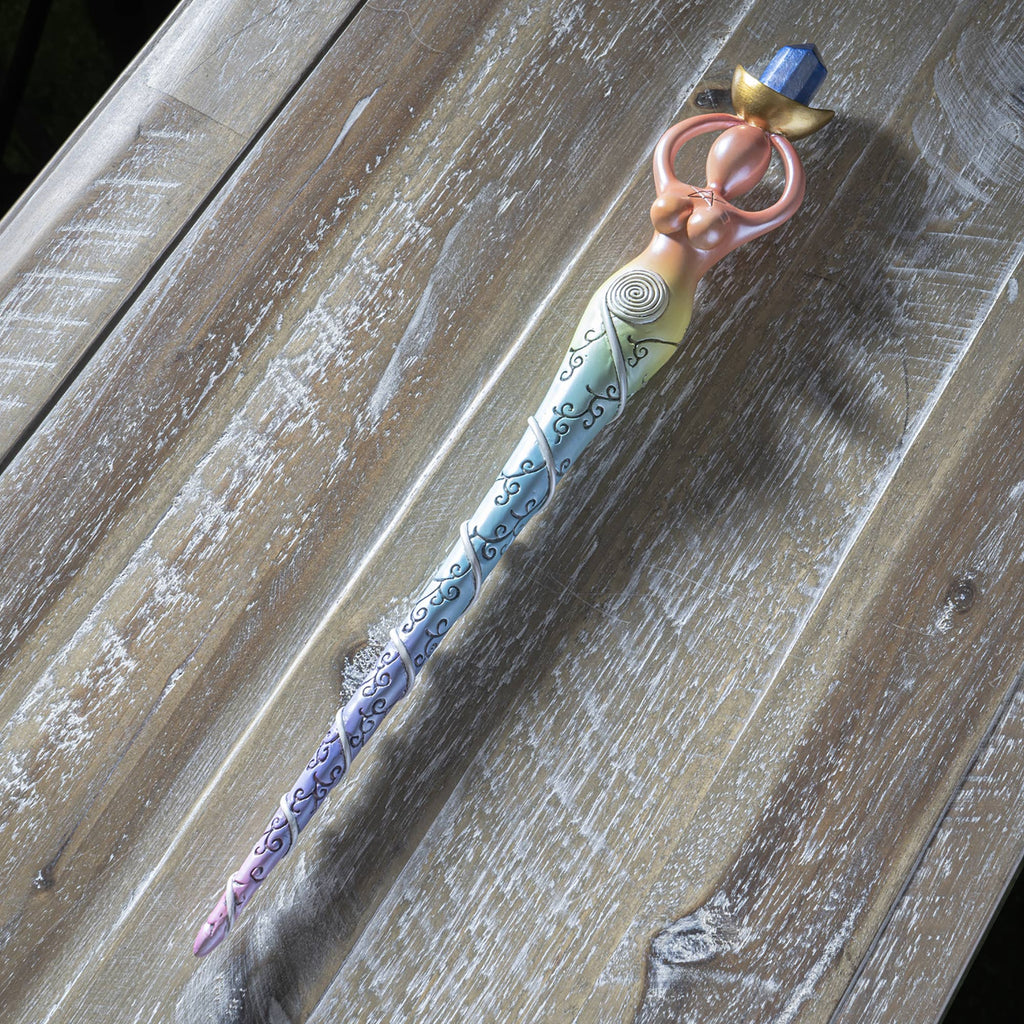 Spiral Goddess Mystical Magic Wand – Large