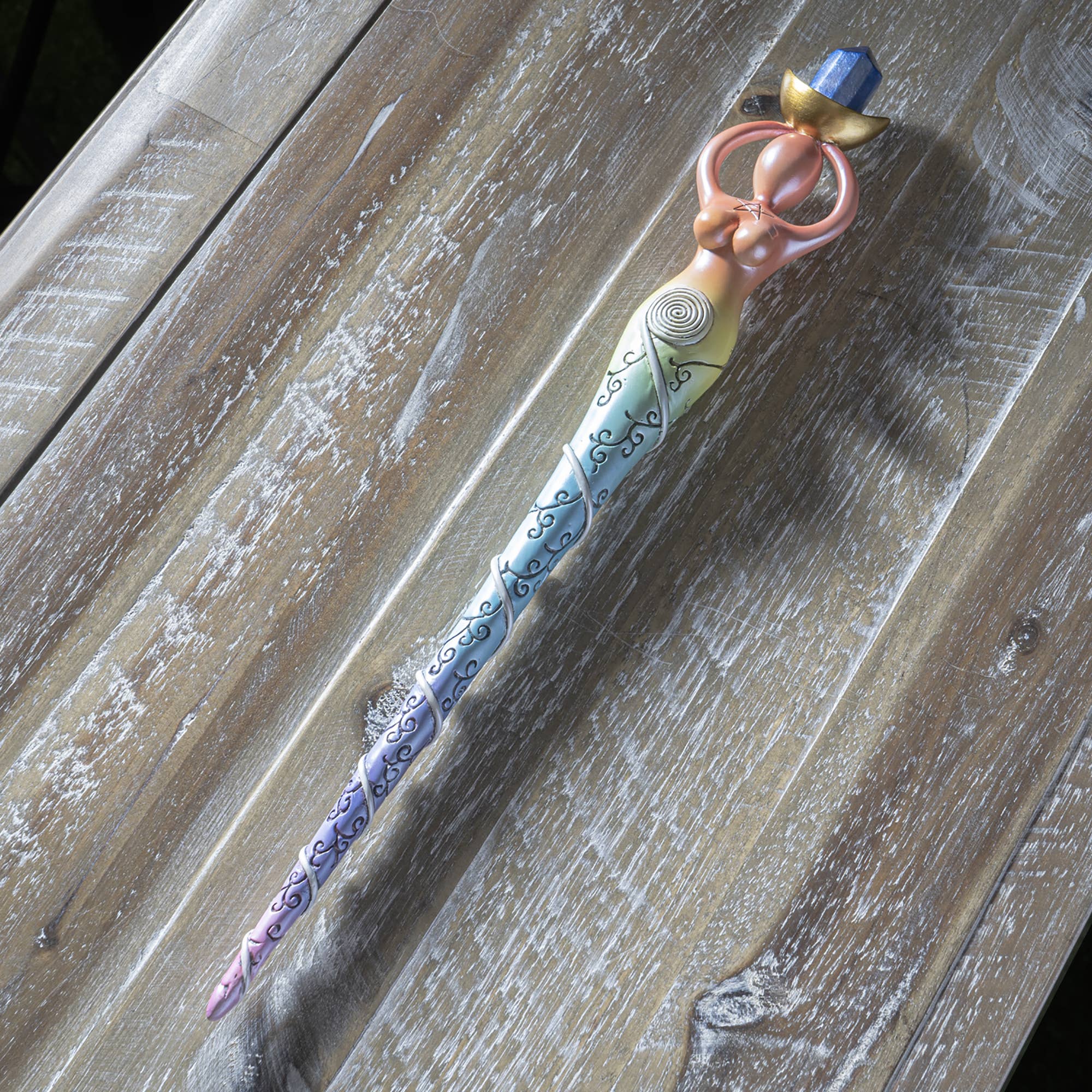 Spiral Goddess Mystical Magic Wand – Large
