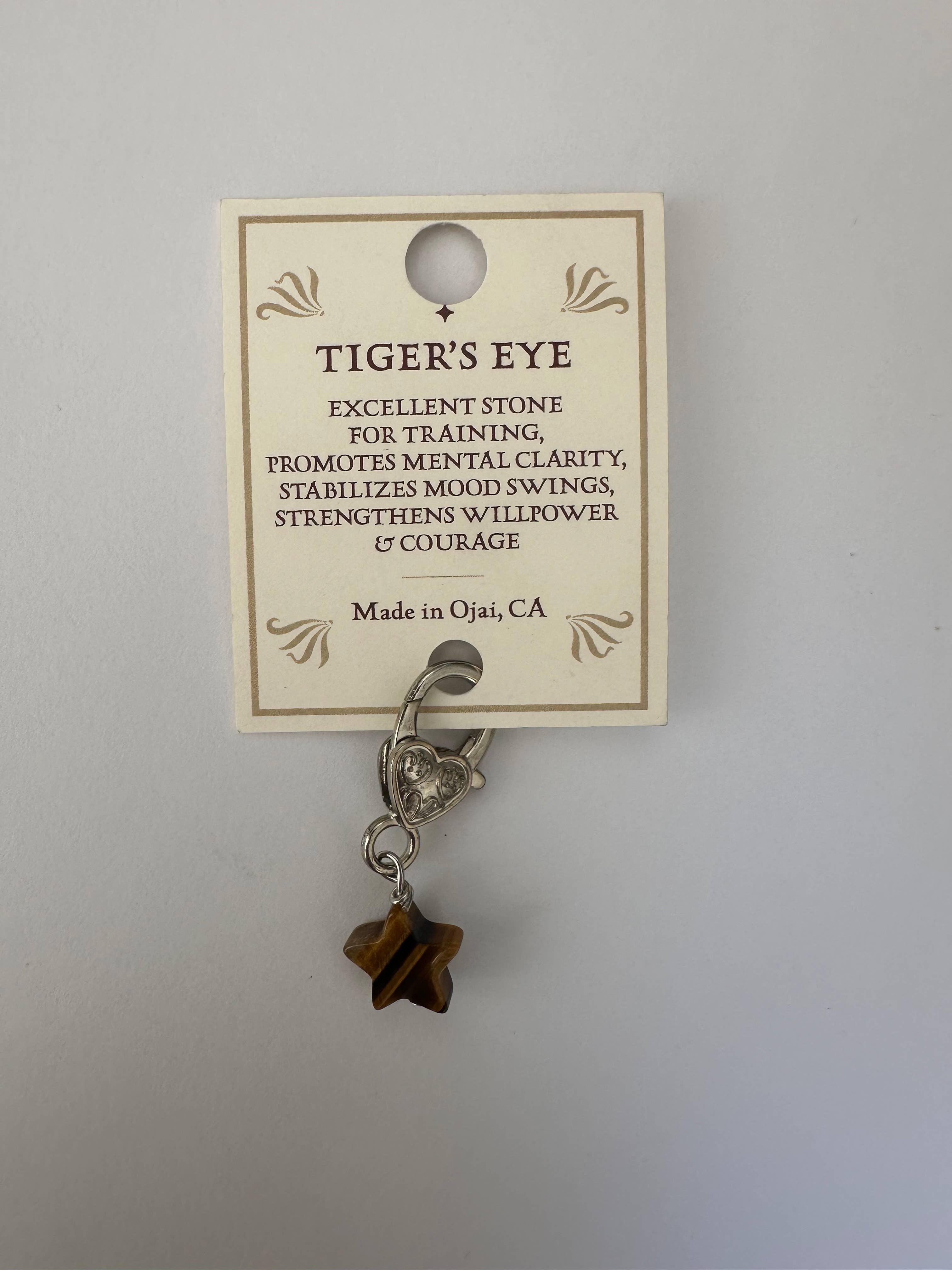 Crystal Pet Love - Tiger's Eye Star Pet Pendant for Holistic Crystal Support