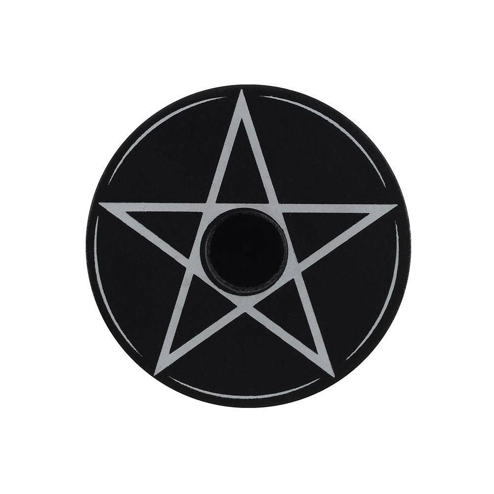 Pentagram Spell Candle Holder – Altar Candle Holder for Ritual & Spell Work