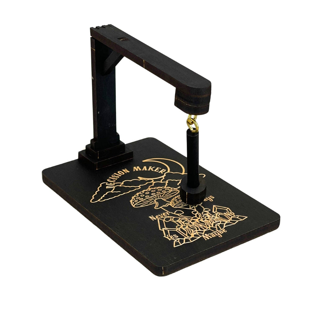 Wooden Pendulum Decision Maker Board – Yes No Maybe Never Divination Tool